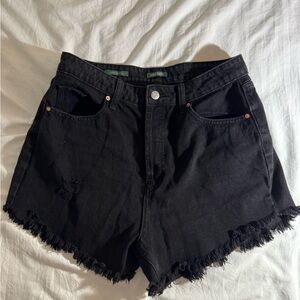 Wild Fable Black Frayed Jean Shorts